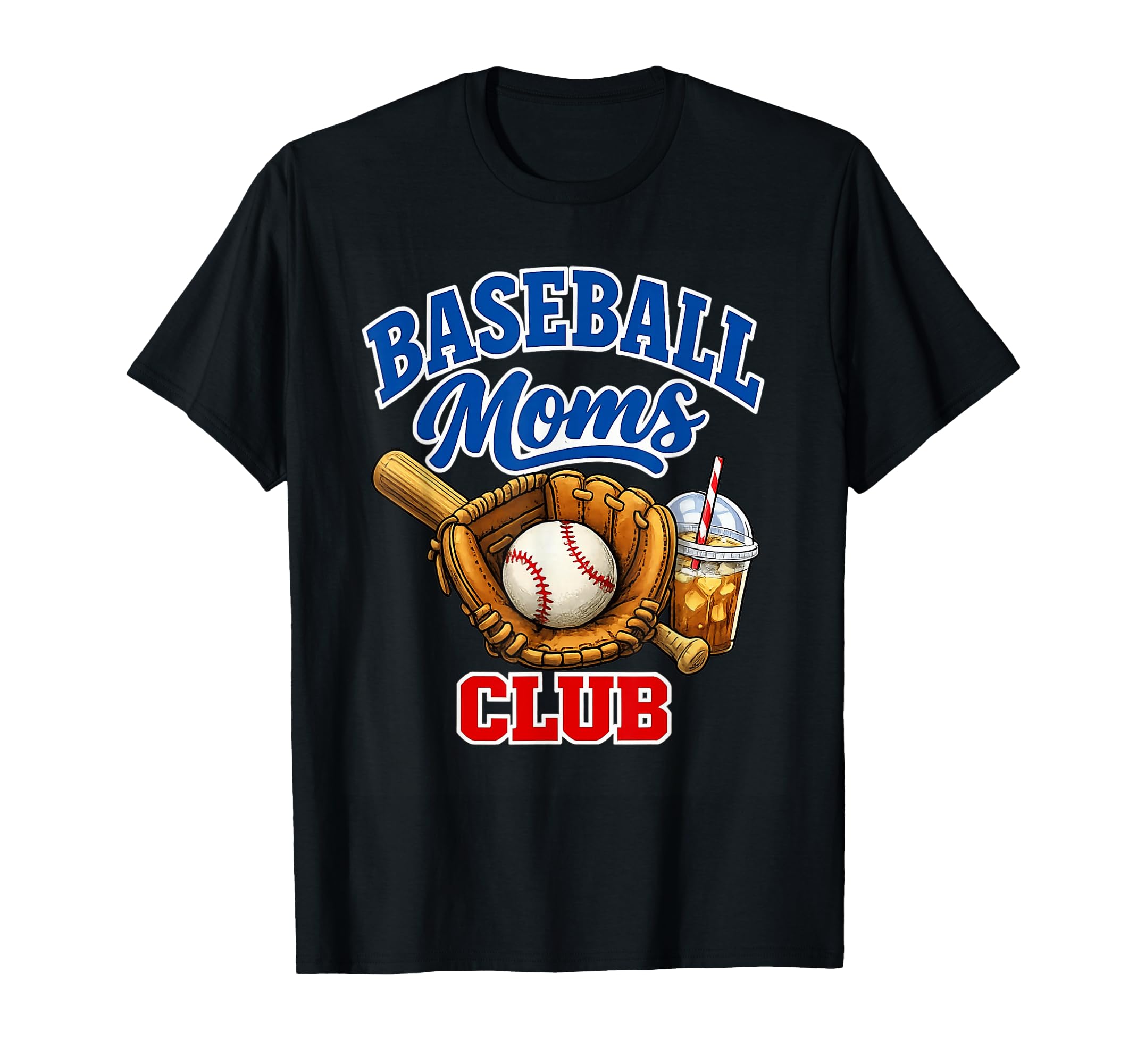 Baseball Moms Club Funny Sports Mom T-Shirt - Trendy Graphic for Adults - T-Shirt, Sweatshirt, Hoodie