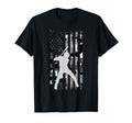 Baseball Player American Flag Usa T-Shirt - Aesthetic Graphic Men Women - T-Shirt, Sweatshirt, Hoodie