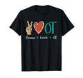 Peace Love Ot Occupational Therapist Health T-Shirt - Graphic Print Unisex - T-Shirt, Sweatshirt, Hoodie