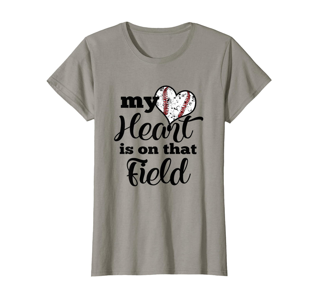 My Heart Is That Field Baseball Parent T-Shirt - Trendy Graphic Men Women - T-Shirt, Sweatshirt, Hoodie