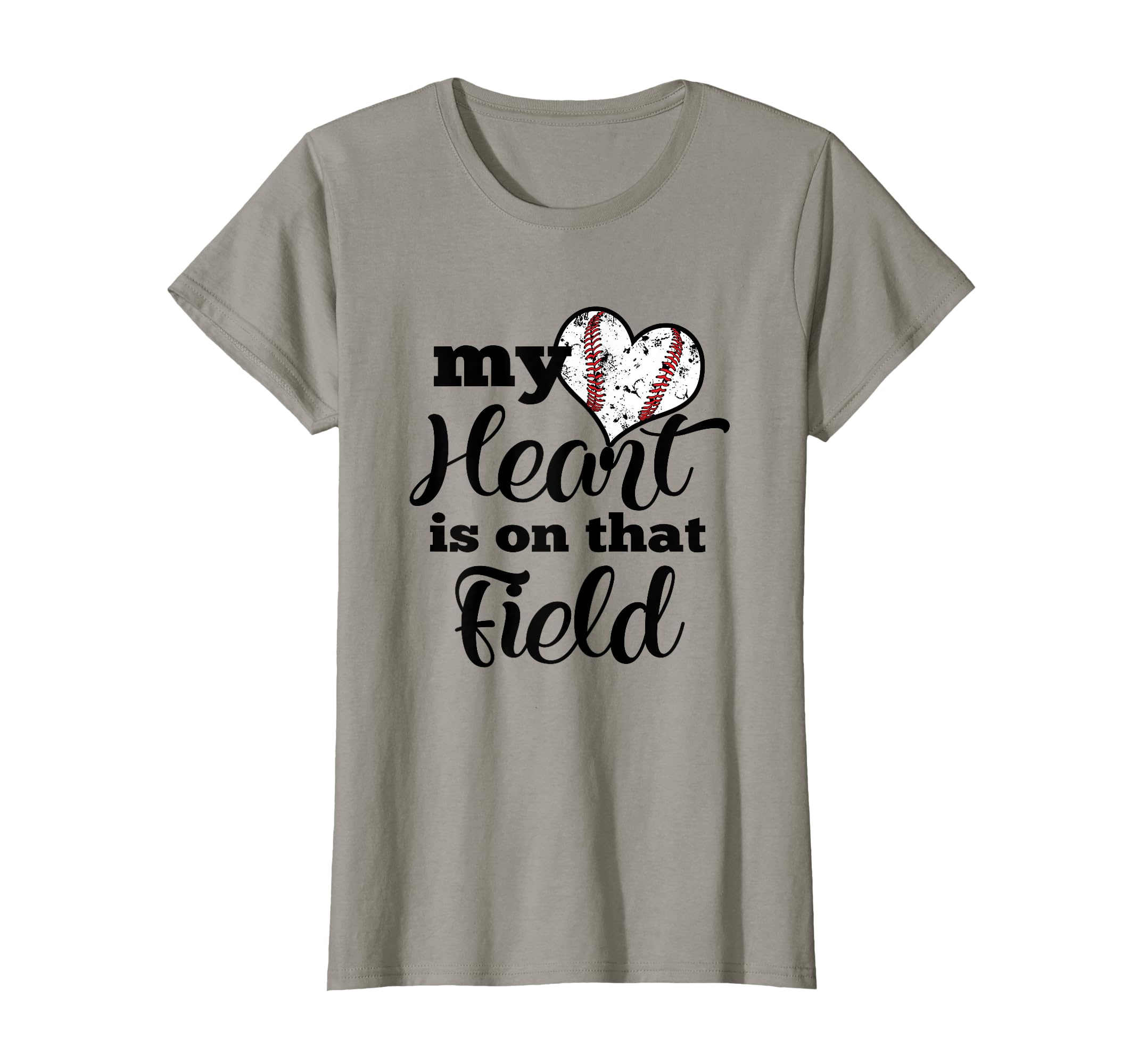 My Heart Is That Field Baseball Parent T-Shirt - Trendy Graphic Men Women - T-Shirt, Sweatshirt, Hoodie