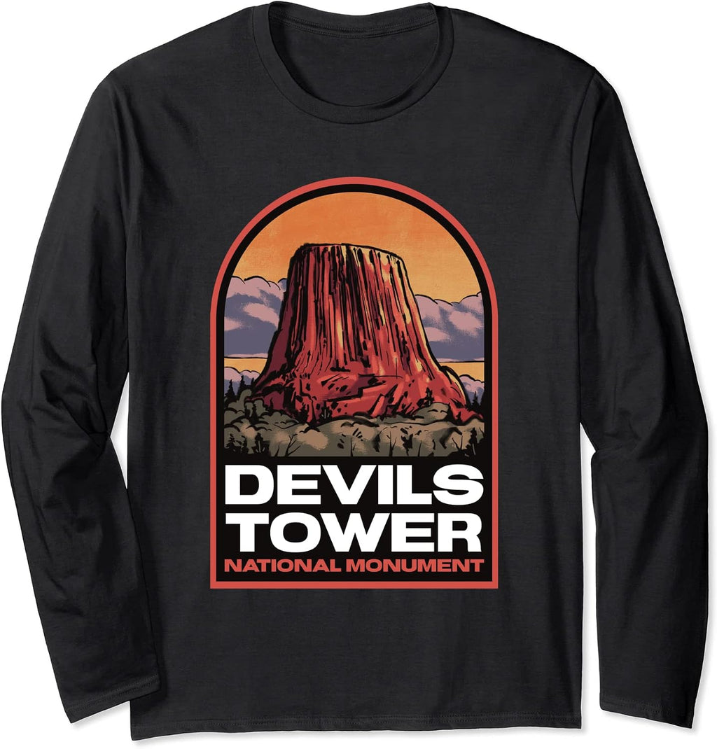 Devils Tower Wyoming Merch - Adult & Kids T-Shirts, Sweatshirts & Hoodies apparel design preview 1