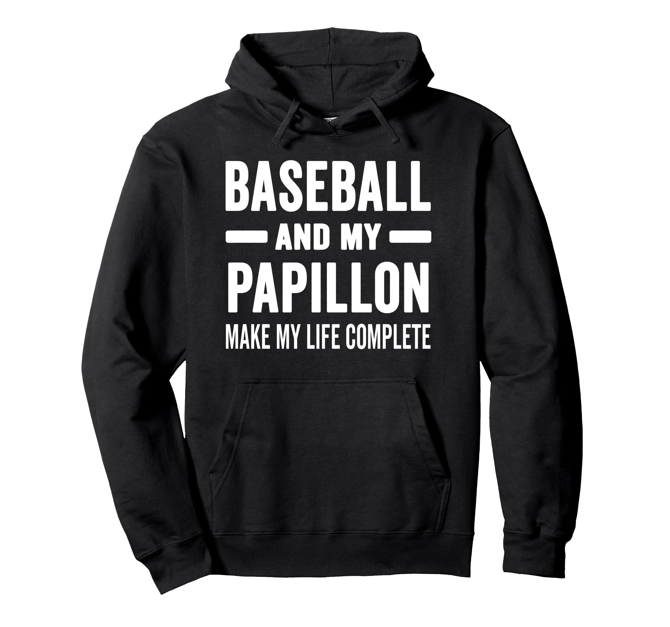 Baseball And My Papillon Mama Dog Hoodie - Aesthetic Graphic for Adults - T-Shirt, Sweatshirt, Hoodie
