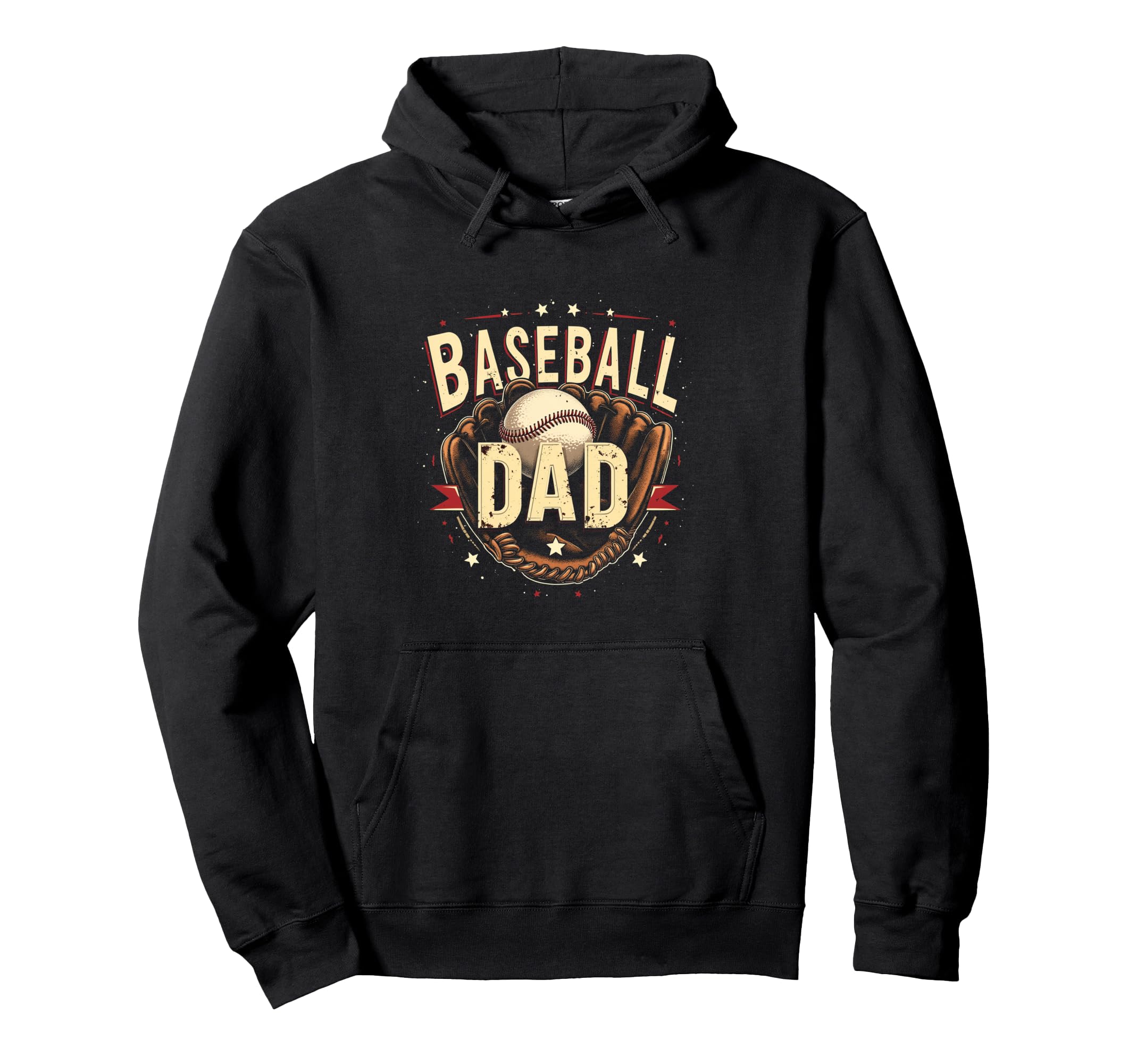 Baseball Dad Hoodie - Custom Art Print for Adults - T-Shirt, Sweatshirt, Hoodie