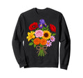 Aesthetic Botanical Wildflower Sweatshirt - Minimalist Print for Adults - T-Shirt, Sweatshirt, Hoodie