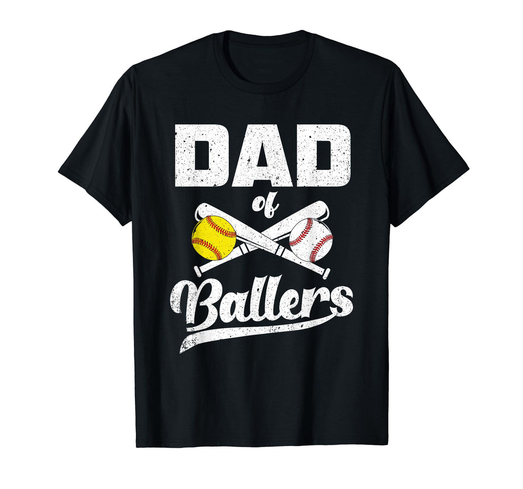 Mens Dad Ballers Funny Dad Baseball T-Shirt - Aesthetic Graphic Unisex - T-Shirt, Sweatshirt, Hoodie