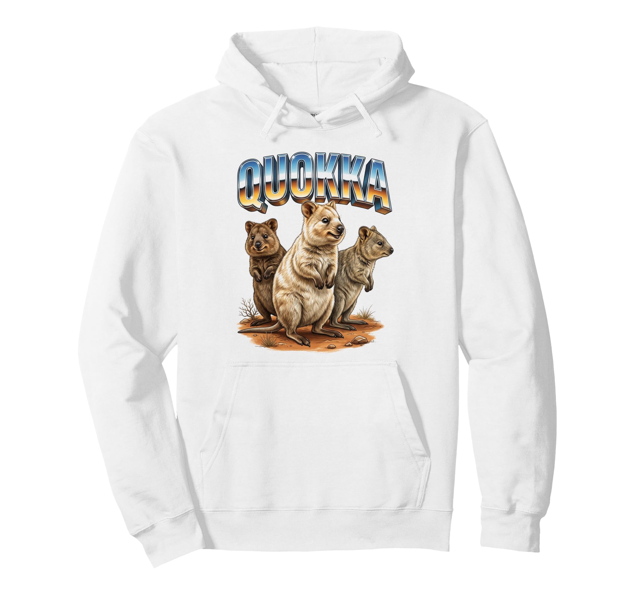 Quokka 70S 90S Quokka Animal Lover Hoodie - Aesthetic Graphic for Adults - T-Shirt, Sweatshirt, Hoodie