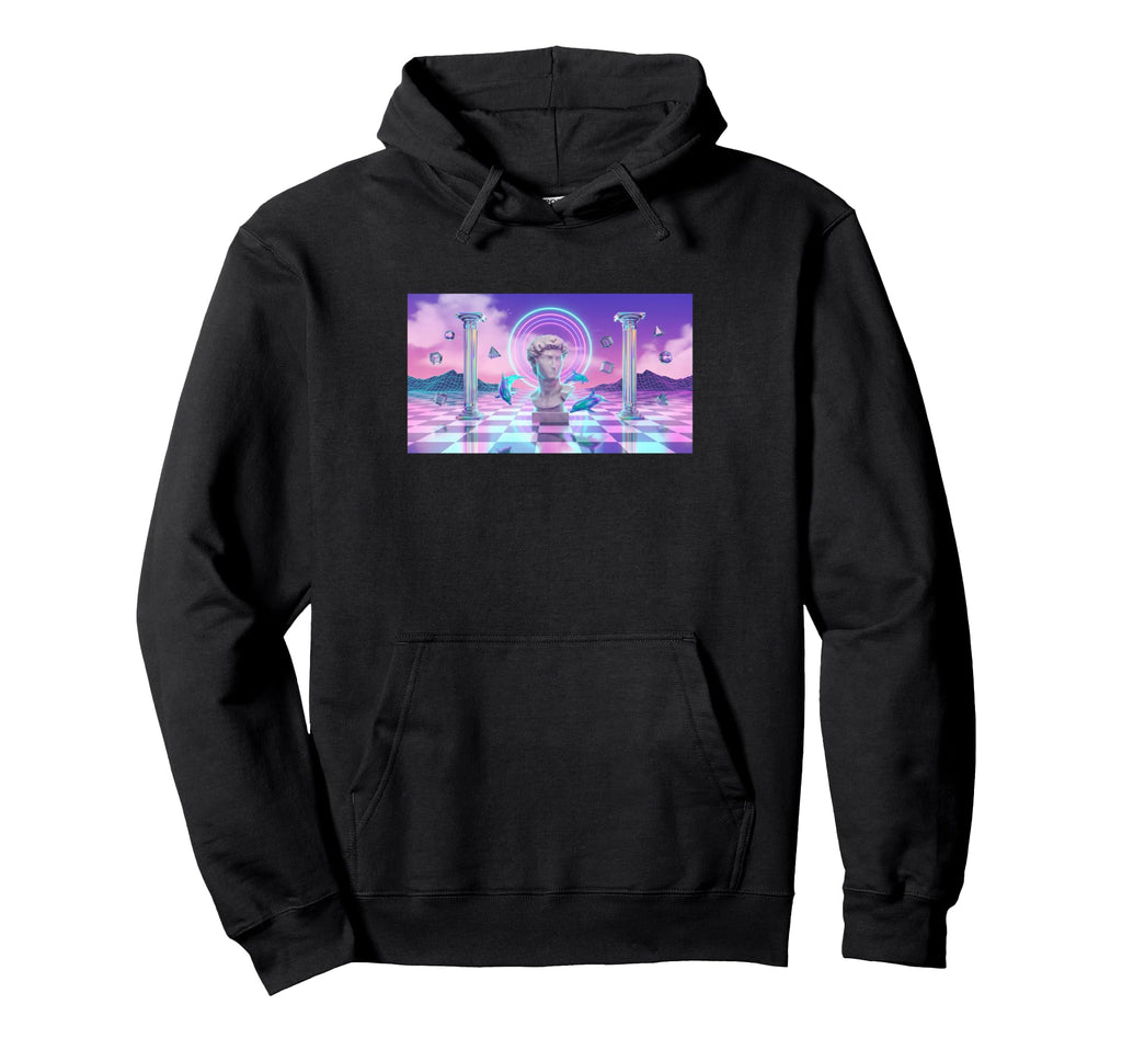 Vaporwave Aesthetic Trippy Vapor Wave Hoodie - Minimalist Print Men Women - T-Shirt, Sweatshirt, Hoodie