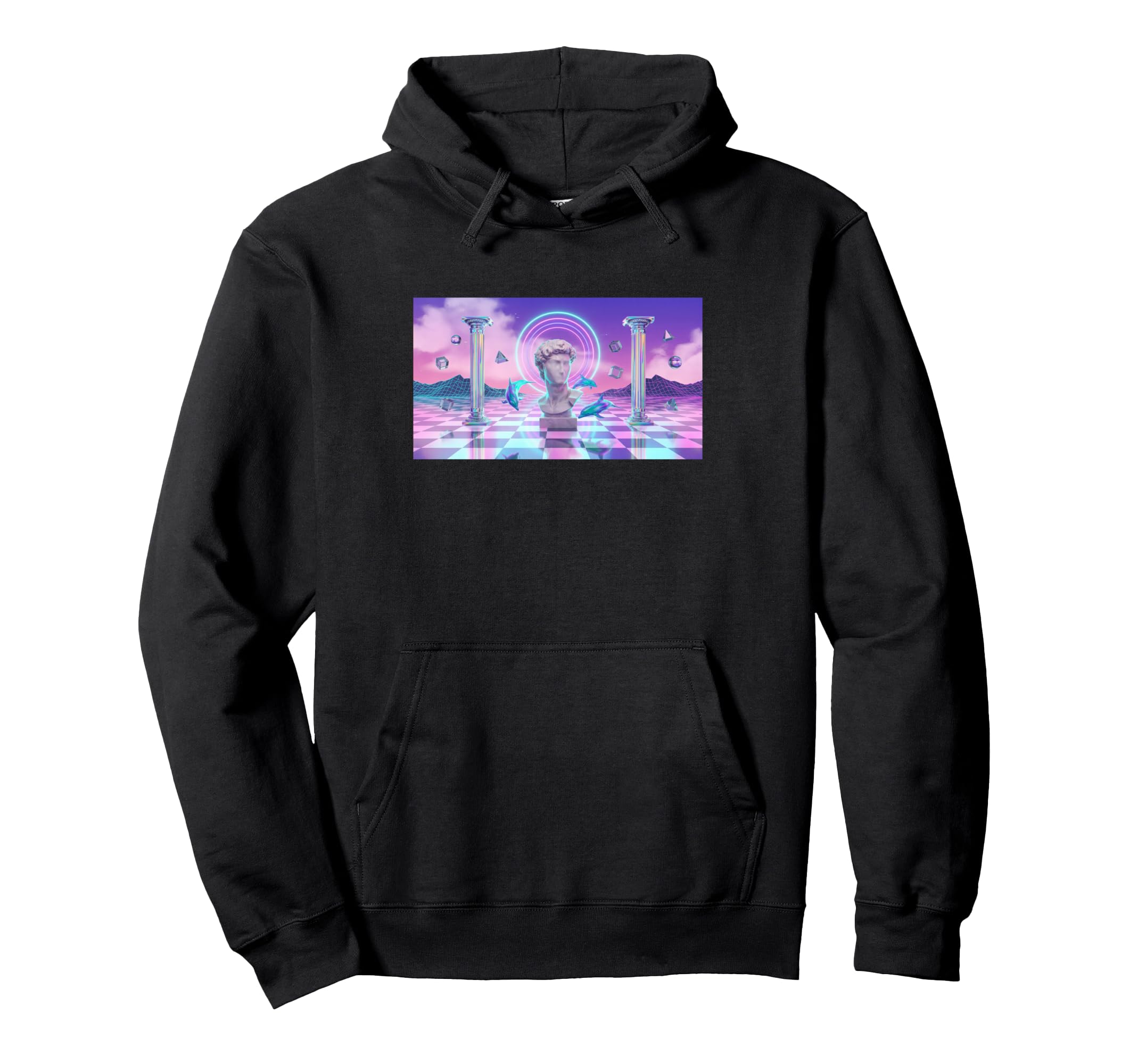 Vaporwave Aesthetic Trippy Vapor Wave Hoodie - Minimalist Print Men Women - T-Shirt, Sweatshirt, Hoodie