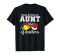 Busy Being Aunt Ballers Baseball T-Shirt - Fun Novelty Design for Adults - T-Shirt, Sweatshirt, Hoodie
