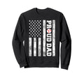Proud Dad American Distressed Sweatshirt - Custom Art Print for Adults - T-Shirt, Sweatshirt, Hoodie