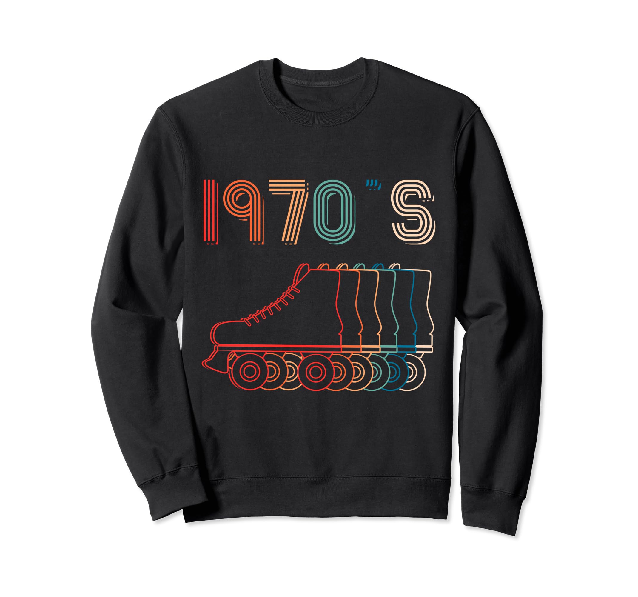 1970S Roller Skates Skating Lifestyle Sweatshirt - Graphic Print Unisex - T-Shirt, Sweatshirt, Hoodie