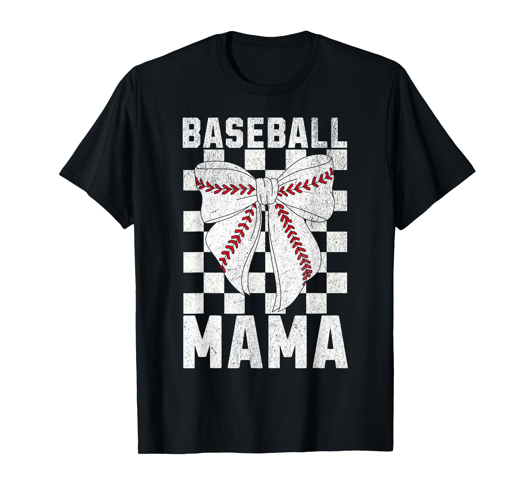 Baseball Mama Mom Coquette Bow Baseball T-Shirt - Graphic Print Men Women - T-Shirt, Sweatshirt, Hoodie