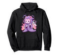 Kawaii Pastel Goth Creepy Grim Reaper Cat Hoodie - Aesthetic Graphic Unisex - T-Shirt, Sweatshirt, Hoodie