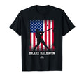 American Flag Swing Drake Baldwin T-Shirt - Fun Novelty Design Unisex - T-Shirt, Sweatshirt, Hoodie