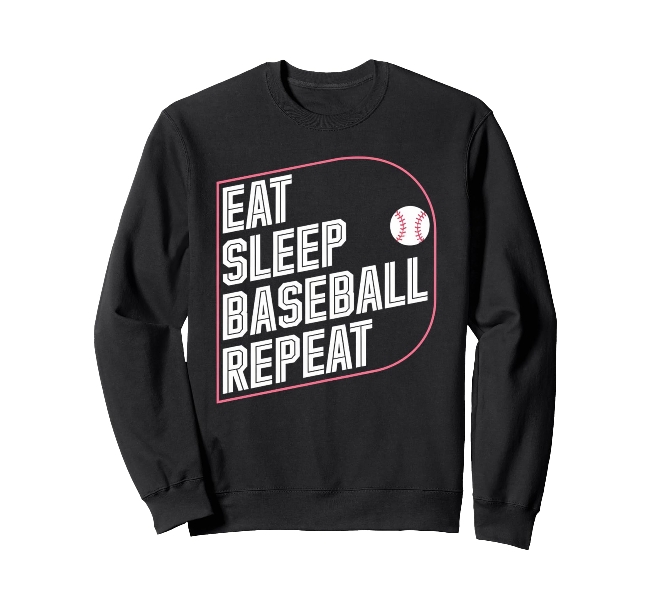 Baseball Eat Mom Dad Family Matching Sweatshirt - Unique Graphic Unisex - T-Shirt, Sweatshirt, Hoodie