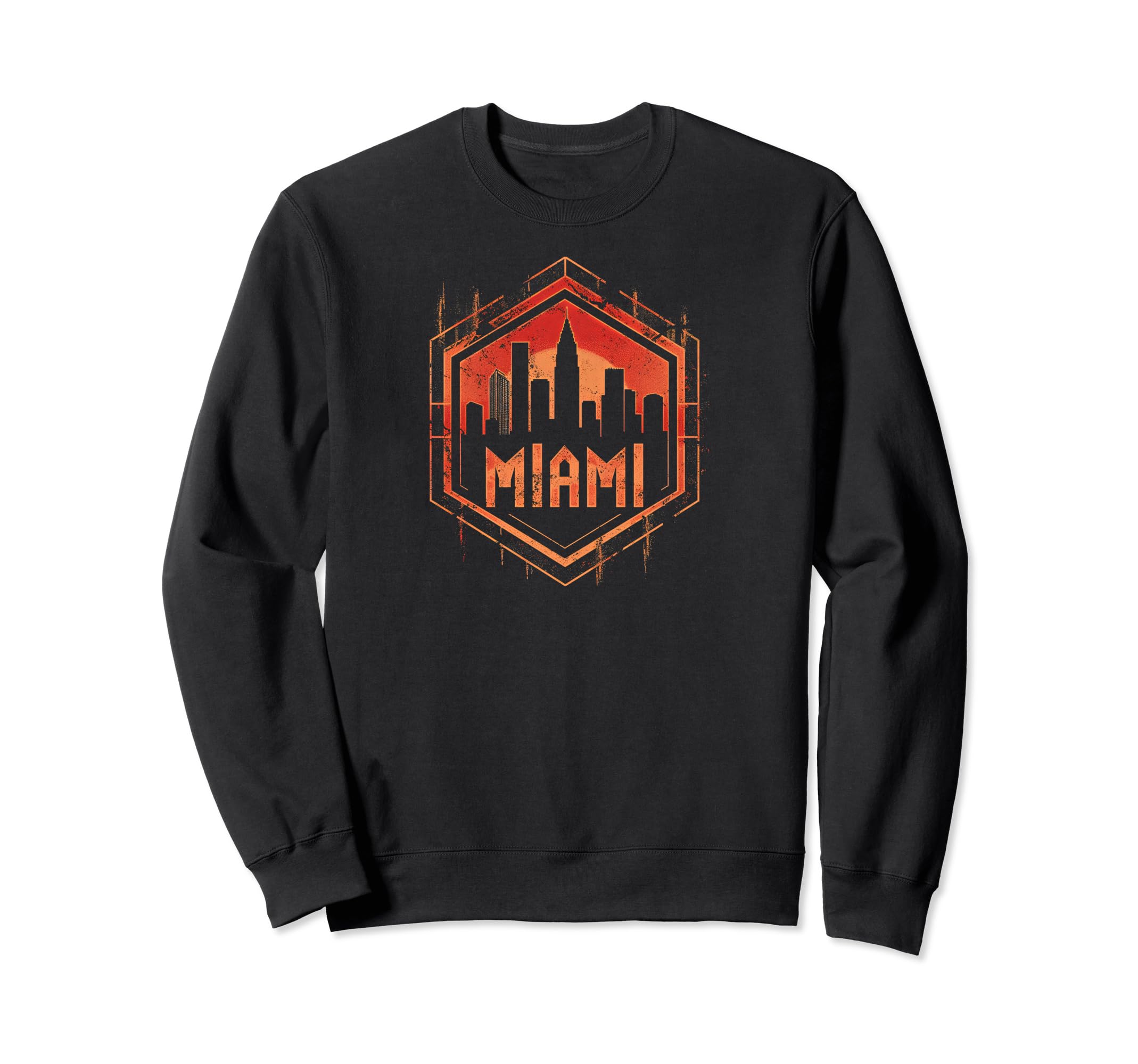 Miami Grit 90S Grunge Urbandecay Mens Sweatshirt - Graphic Print for Adults - T-Shirt, Sweatshirt, Hoodie