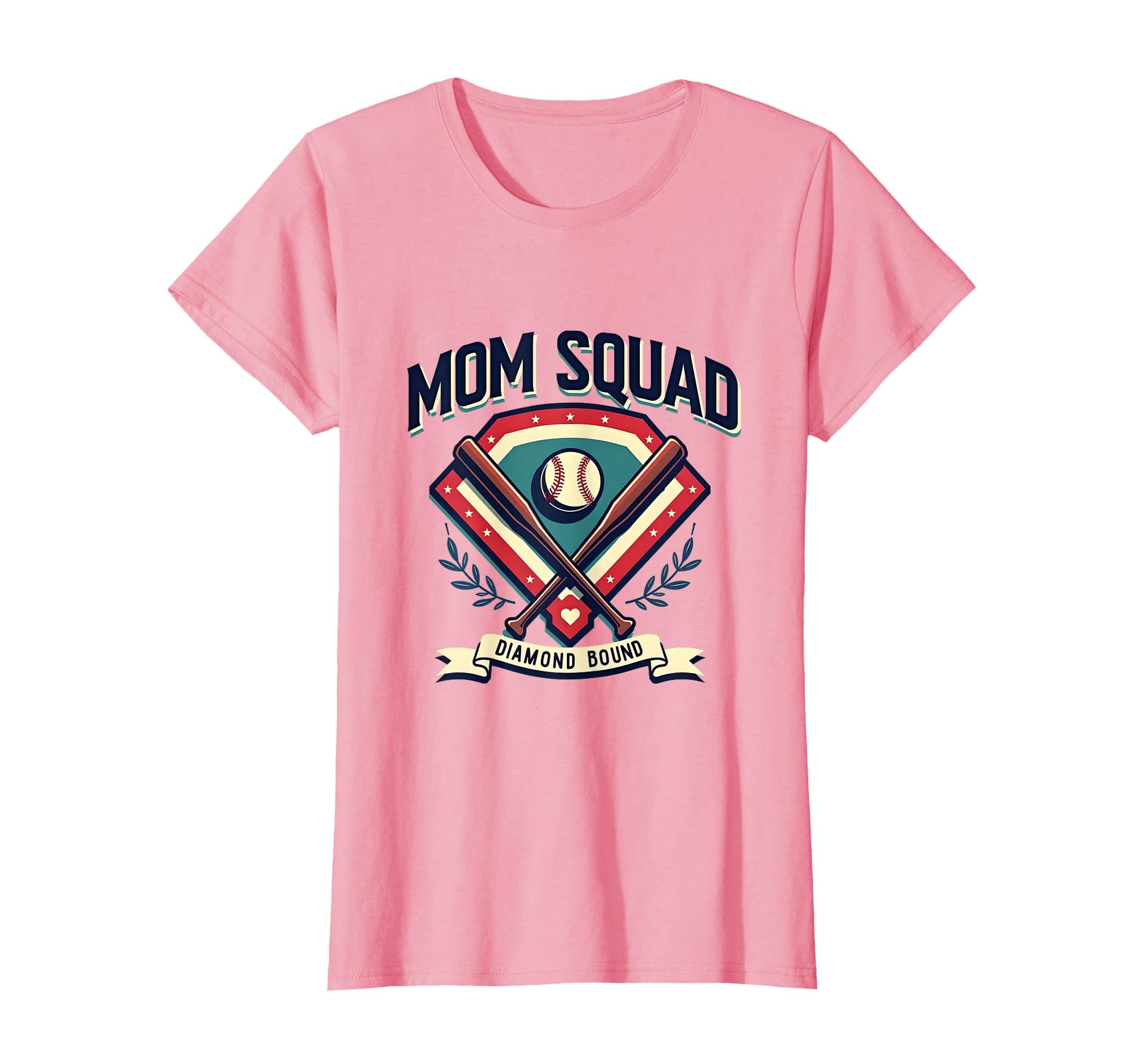 Mom Squad Diamond Bound Baseball Parent T-Shirt - Novelty Apparel Men Women - T-Shirt, Sweatshirt, Hoodie