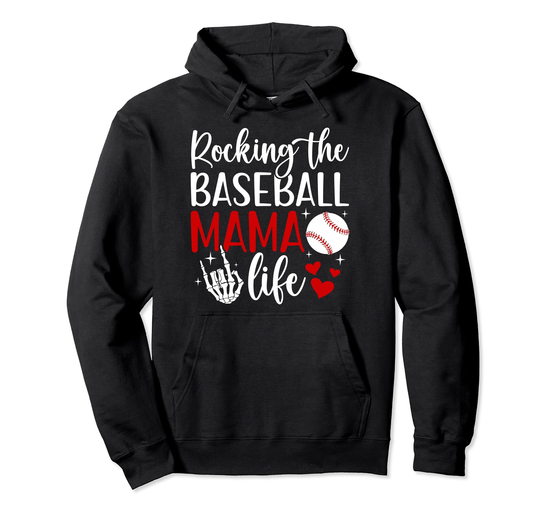 Baseball Mama Life Baseball Mom Hoodie - Casual Everyday Wear for Adults - T-Shirt, Sweatshirt, Hoodie