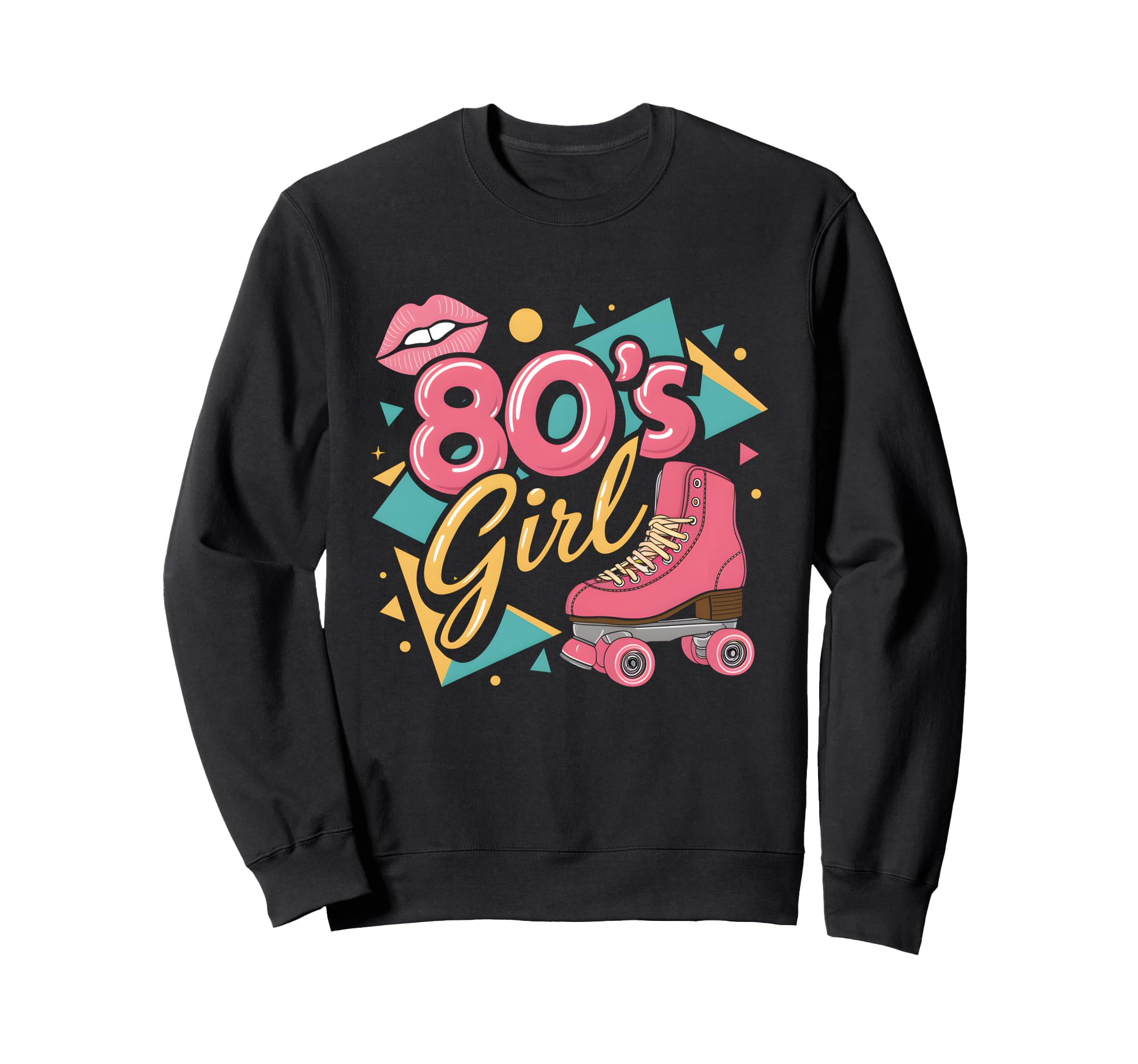 80S Roller Skate Vibes 80S Sweatshirt - Aesthetic Graphic for Adults - T-Shirt, Sweatshirt, Hoodie
