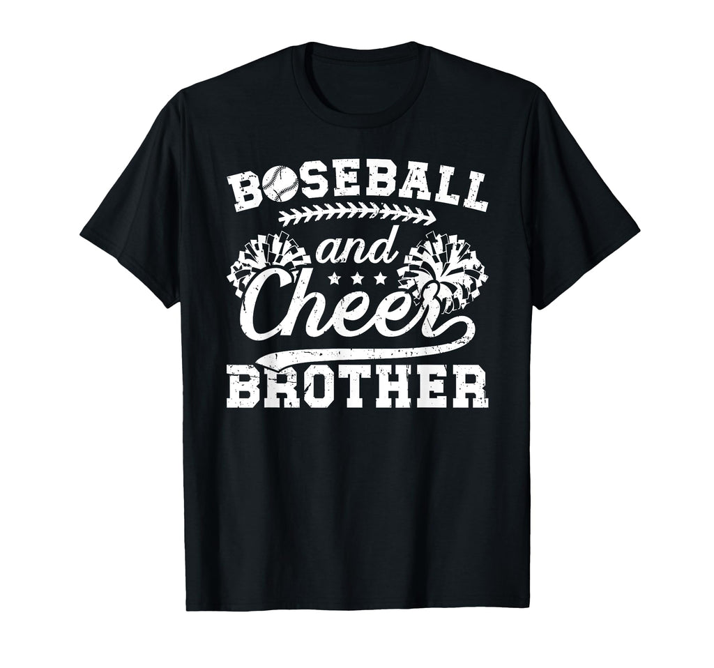 Baseball And Cheer Brother T-Shirt - Casual Everyday Wear for Adults - T-Shirt, Sweatshirt, Hoodie