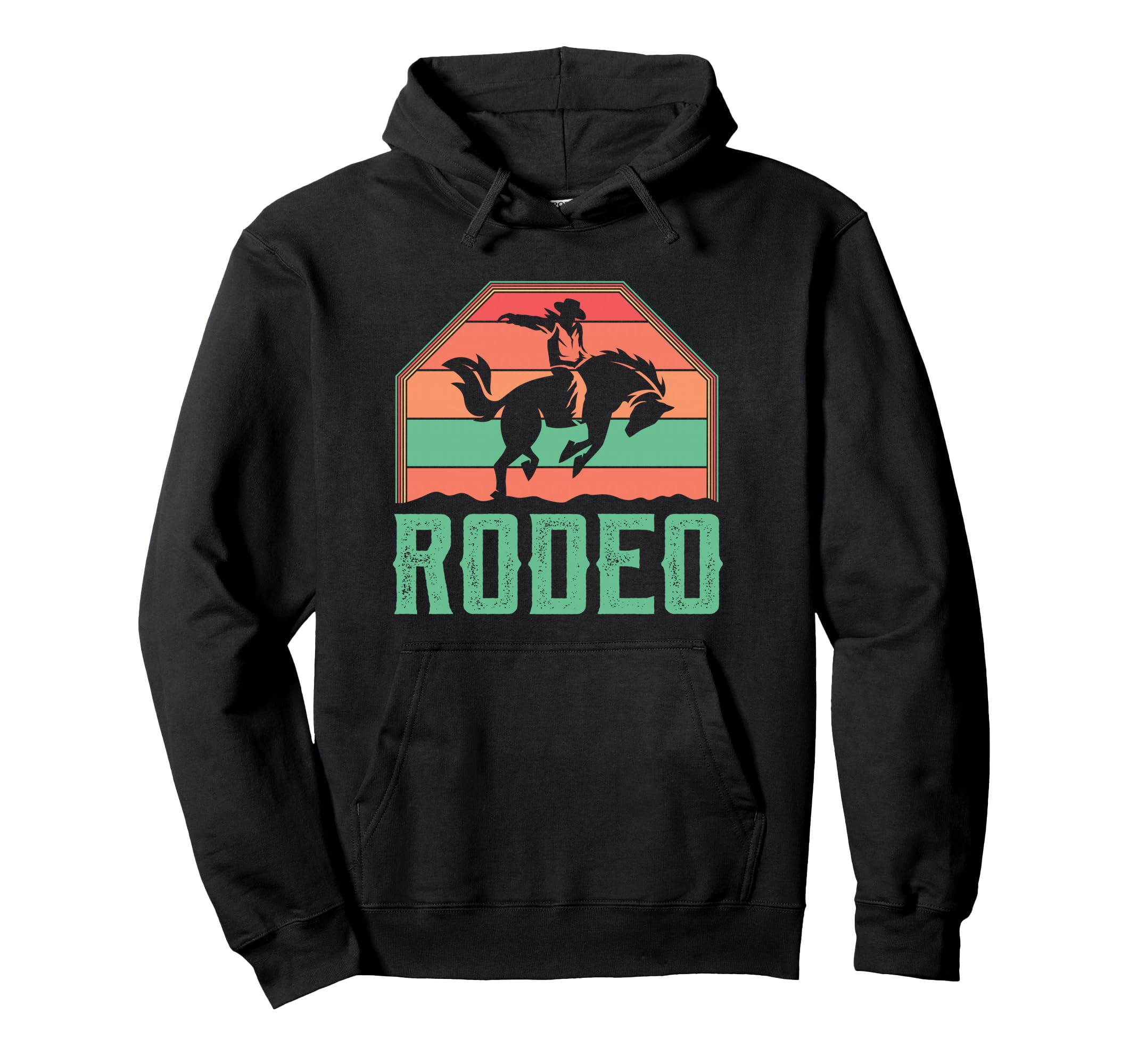 Western Horse Riding Rodeo Rider Hoodie - Streetwear Style for Adults - T-Shirt, Sweatshirt, Hoodie