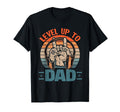 Level Up To Dad Gamer Dad Gift Funny T-Shirt - Minimalist Print Men Women - T-Shirt, Sweatshirt, Hoodie