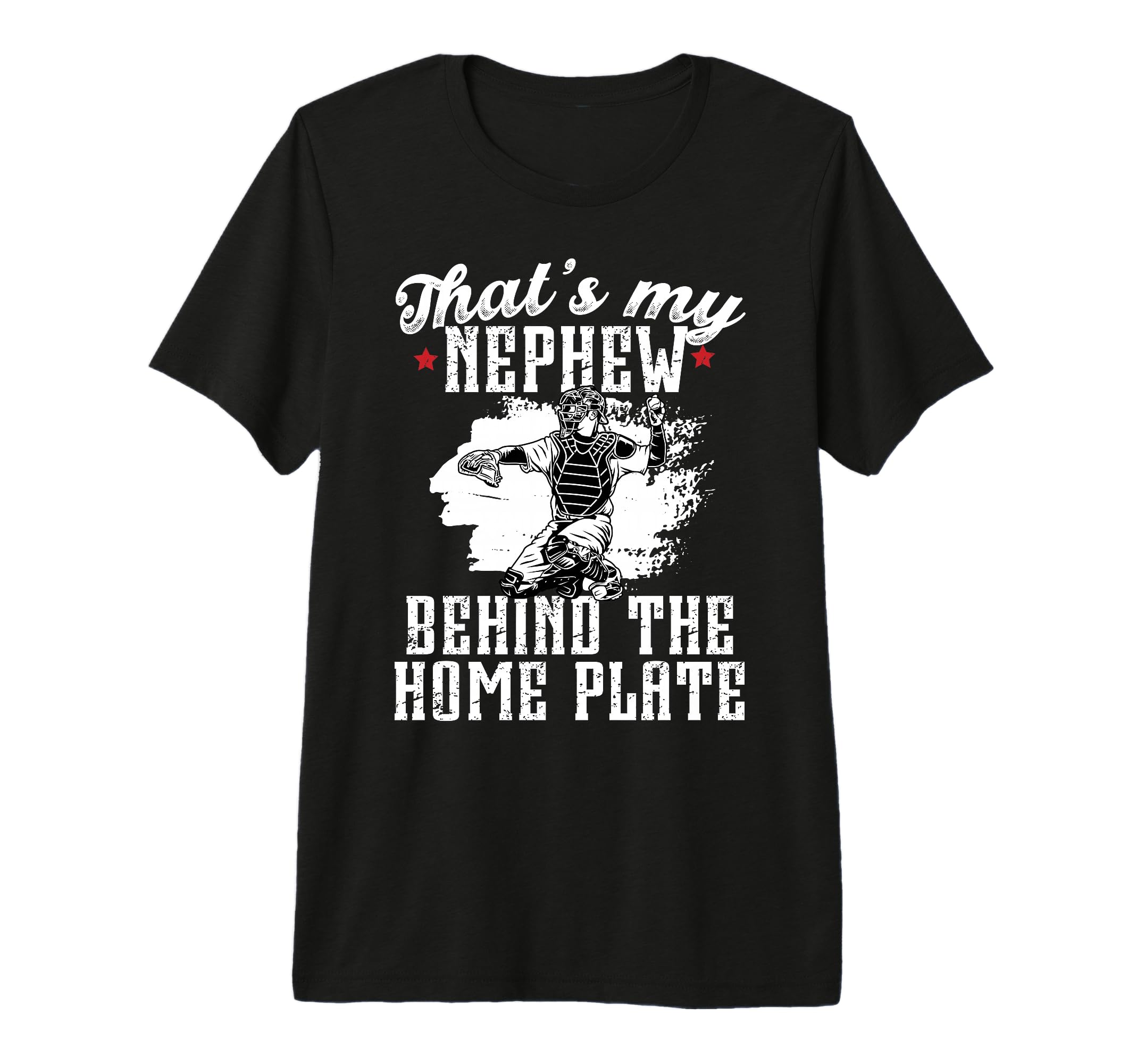 Mens Proud Baseball Catcher Uncle T-Shirt - Aesthetic Graphic Men Women - T-Shirt, Sweatshirt, Hoodie