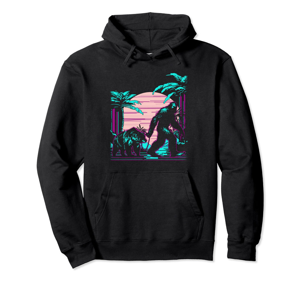 Bigfoot Vaporwave Aesthetic 90S Hoodie - Streetwear Style for Adults - T-Shirt, Sweatshirt, Hoodie