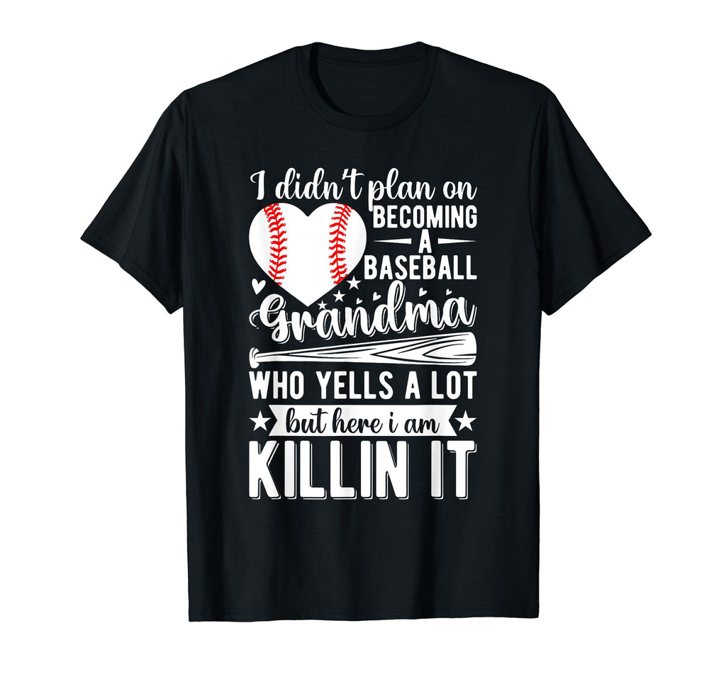 Baseball Grandma T-Shirt - Fun Novelty Design for Adults - T-Shirt, Sweatshirt, Hoodie