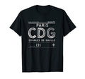 Paris Distressed Charles De Gaulle Paris T-Shirt - Aesthetic Graphic Unisex - T-Shirt, Sweatshirt, Hoodie