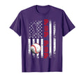 Baseball Pop Pop American Flag Funny T-Shirt - Custom Art Print Unisex - T-Shirt, Sweatshirt, Hoodie