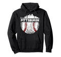 Pittsburgh Baseball Skyline Hoodie - Aesthetic Graphic Men Women - T-Shirt, Sweatshirt, Hoodie