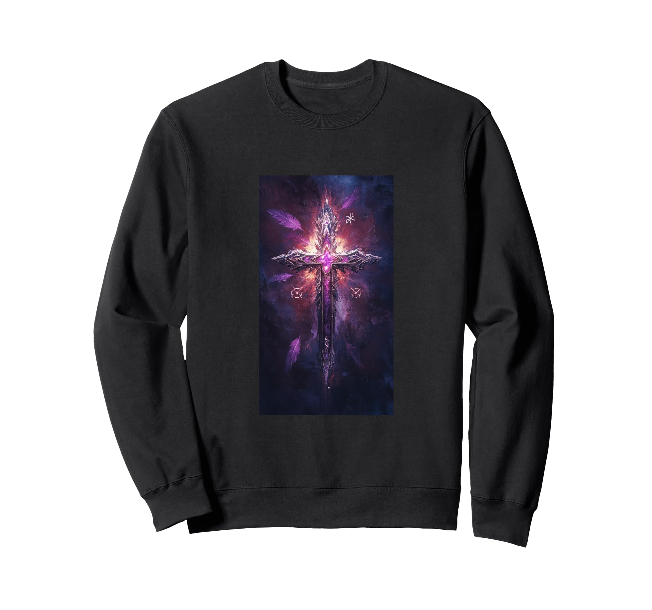 Gothic Cross Grunge Aesthetic Y2K Goth Sweatshirt - Trendy Graphic Unisex - T-Shirt, Sweatshirt, Hoodie