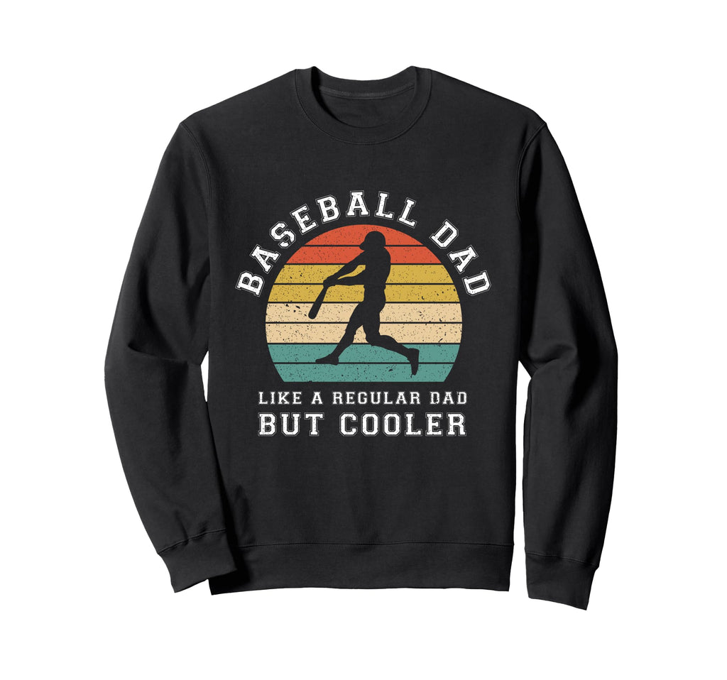 Baseball Dad Daddy Papa Fathers Day Sweatshirt - Minimalist Print Unisex - T-Shirt, Sweatshirt, Hoodie