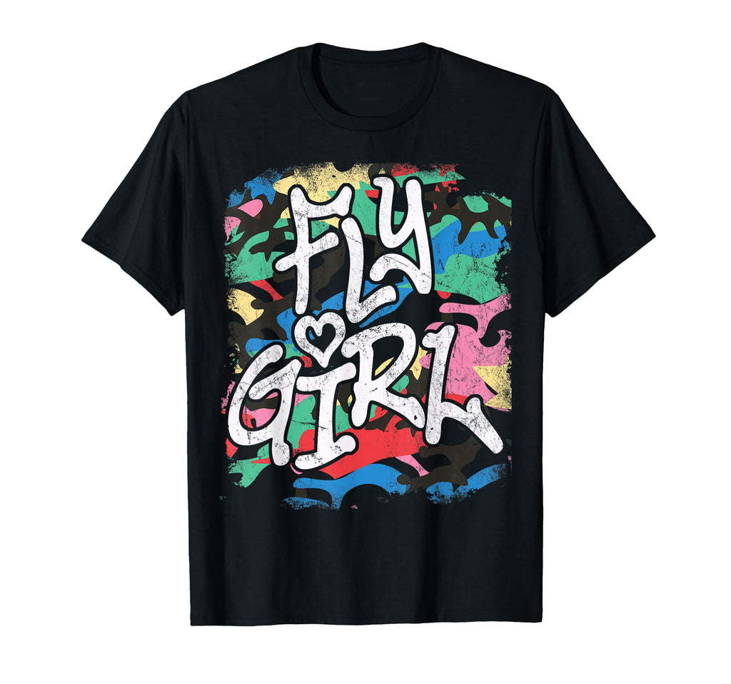 Fly 80S 90S Old School Distressed T-Shirt - Custom Art Print Men Women - T-Shirt, Sweatshirt, Hoodie