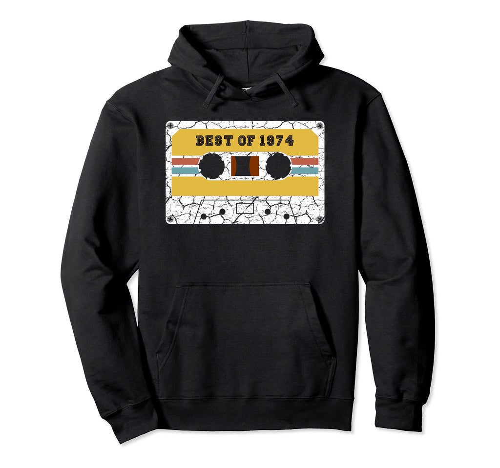 Best 1974 47Th Birthday Gifts Cassette Hoodie - Trendy Graphic for Adults - T-Shirt, Sweatshirt, Hoodie
