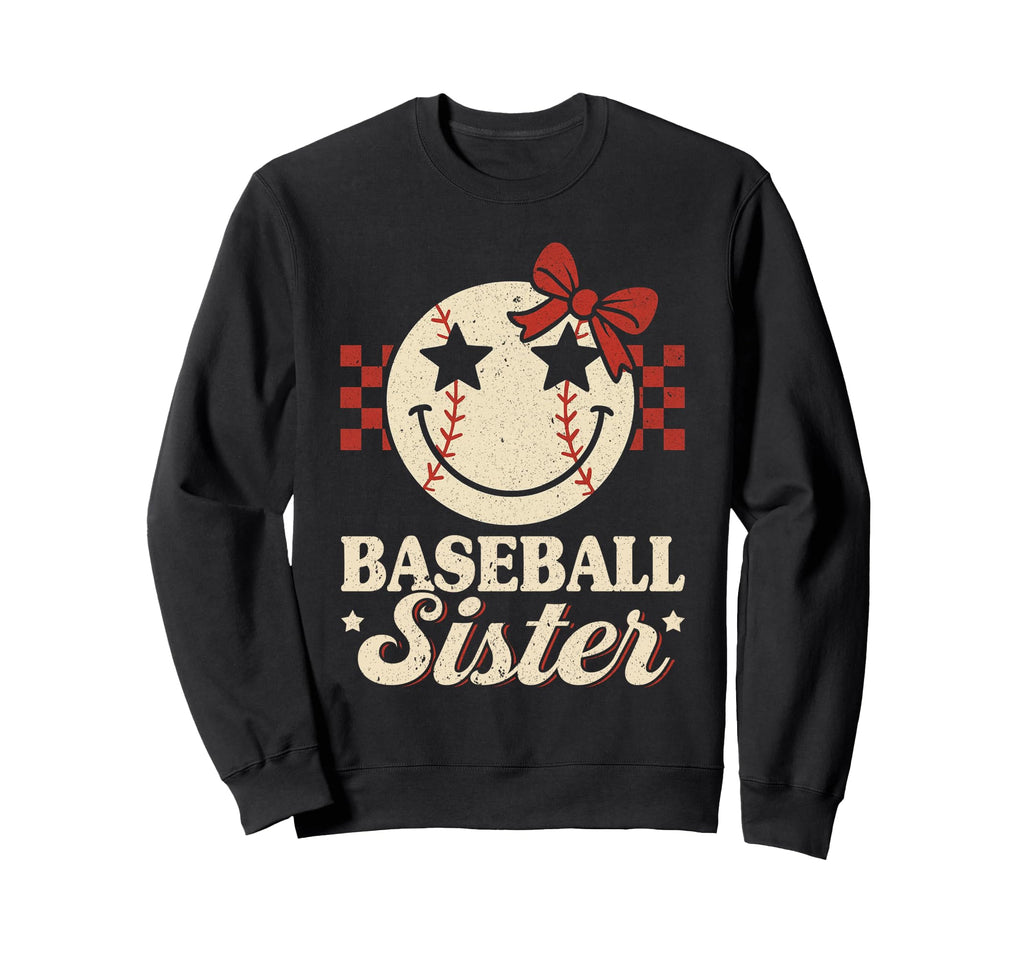 Baseball Sister Coquette Bow Biggest Sweatshirt - Custom Art Print Unisex - T-Shirt, Sweatshirt, Hoodie