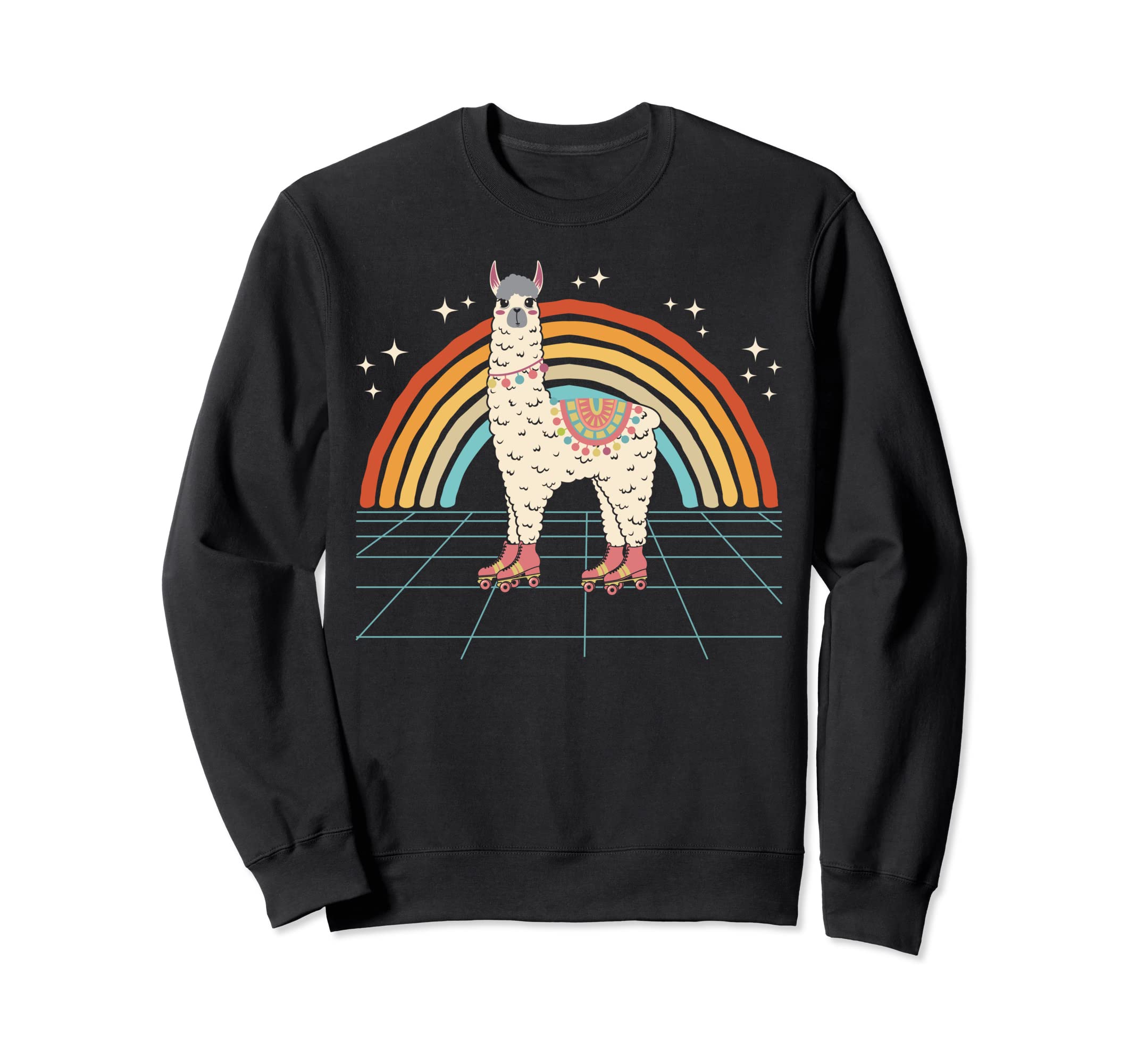 Roller Skating Alpaca Skater Skate Sweatshirt - Unique Graphic for Adults - T-Shirt, Sweatshirt, Hoodie