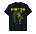 Insert Coin Arcade Gaming Nostalgia Hoodie - Custom Art Print Men Women - T-Shirt, Sweatshirt, Hoodie
