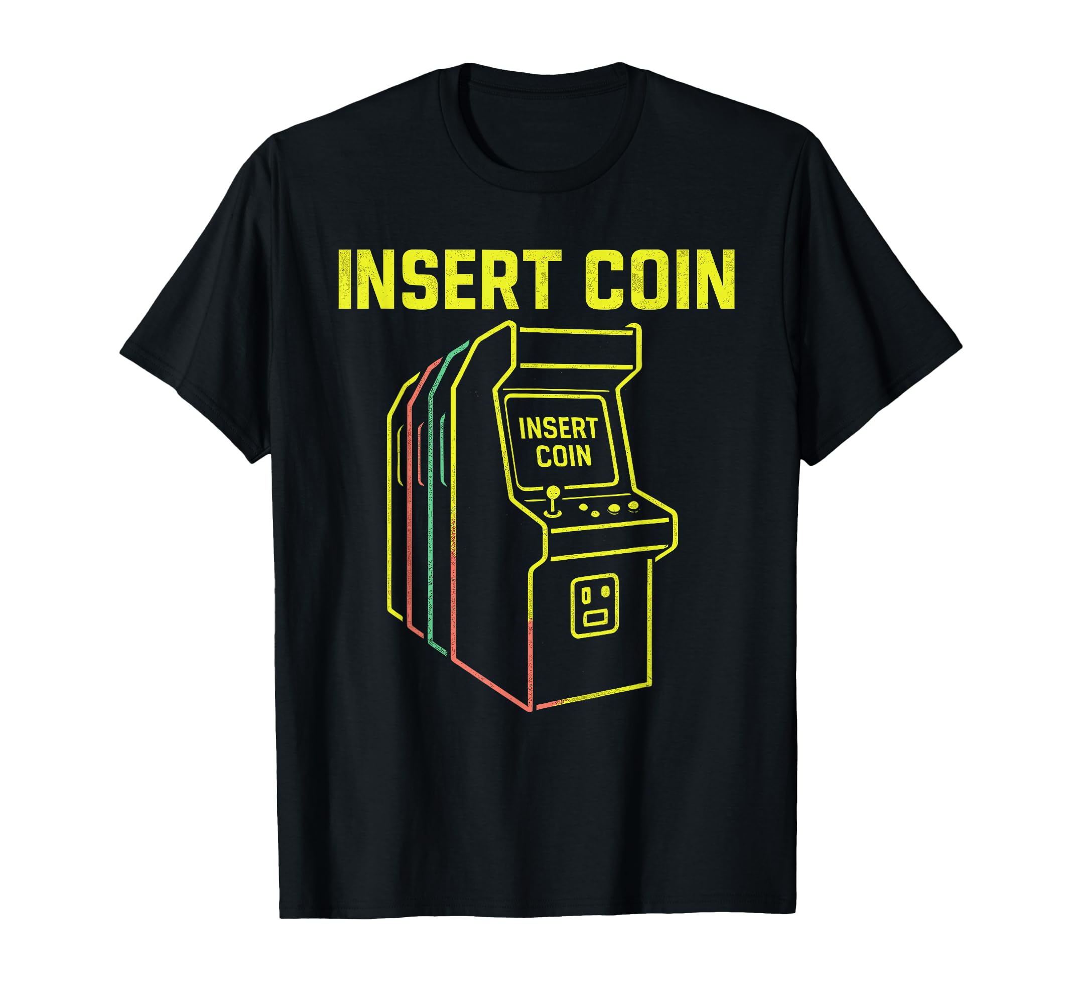 Insert Coin Arcade Gaming Nostalgia Hoodie - Custom Art Print Men Women - T-Shirt, Sweatshirt, Hoodie