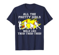 Softball Pretty Walk Like This Funny T-Shirt - Trendy Graphic for Adults - T-Shirt, Sweatshirt, Hoodie