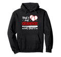 Thats My Grandkid Baseball Grandma Hoodie - Streetwear Style for Adults - T-Shirt, Sweatshirt, Hoodie
