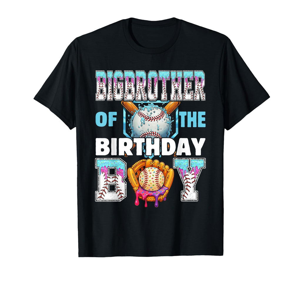 Baseball Ice Cream Drip Big Brother T-Shirt - Custom Art Print for Adults - T-Shirt, Sweatshirt, Hoodie