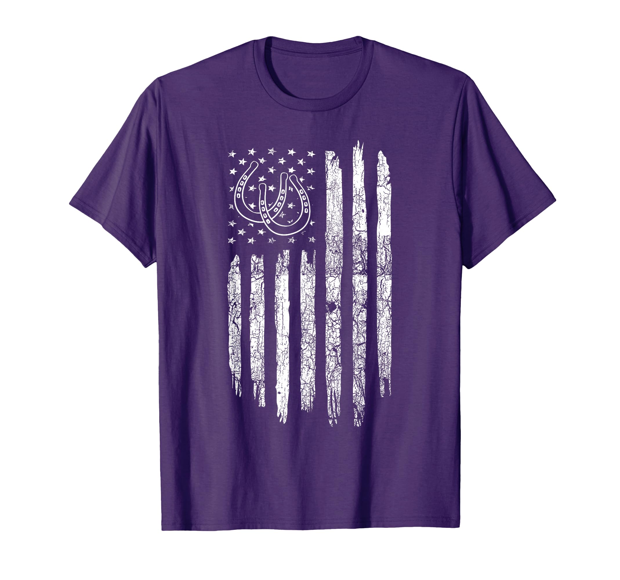 American Flag Roping Horse Lover T-Shirt - Casual Everyday Wear Men Women - T-Shirt, Sweatshirt, Hoodie
