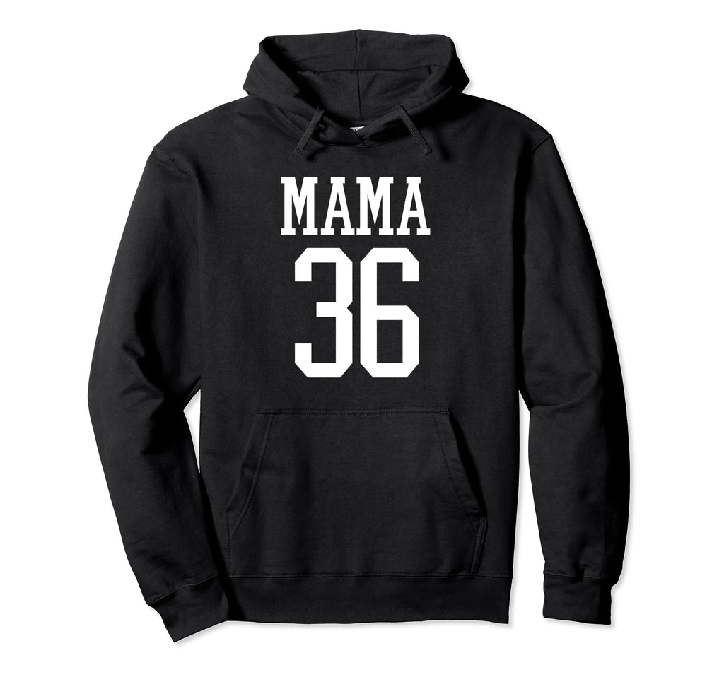 Number 36 Mama Biggest Fan Spirit Wear Hoodie - Trendy Graphic for Adults - T-Shirt, Sweatshirt, Hoodie