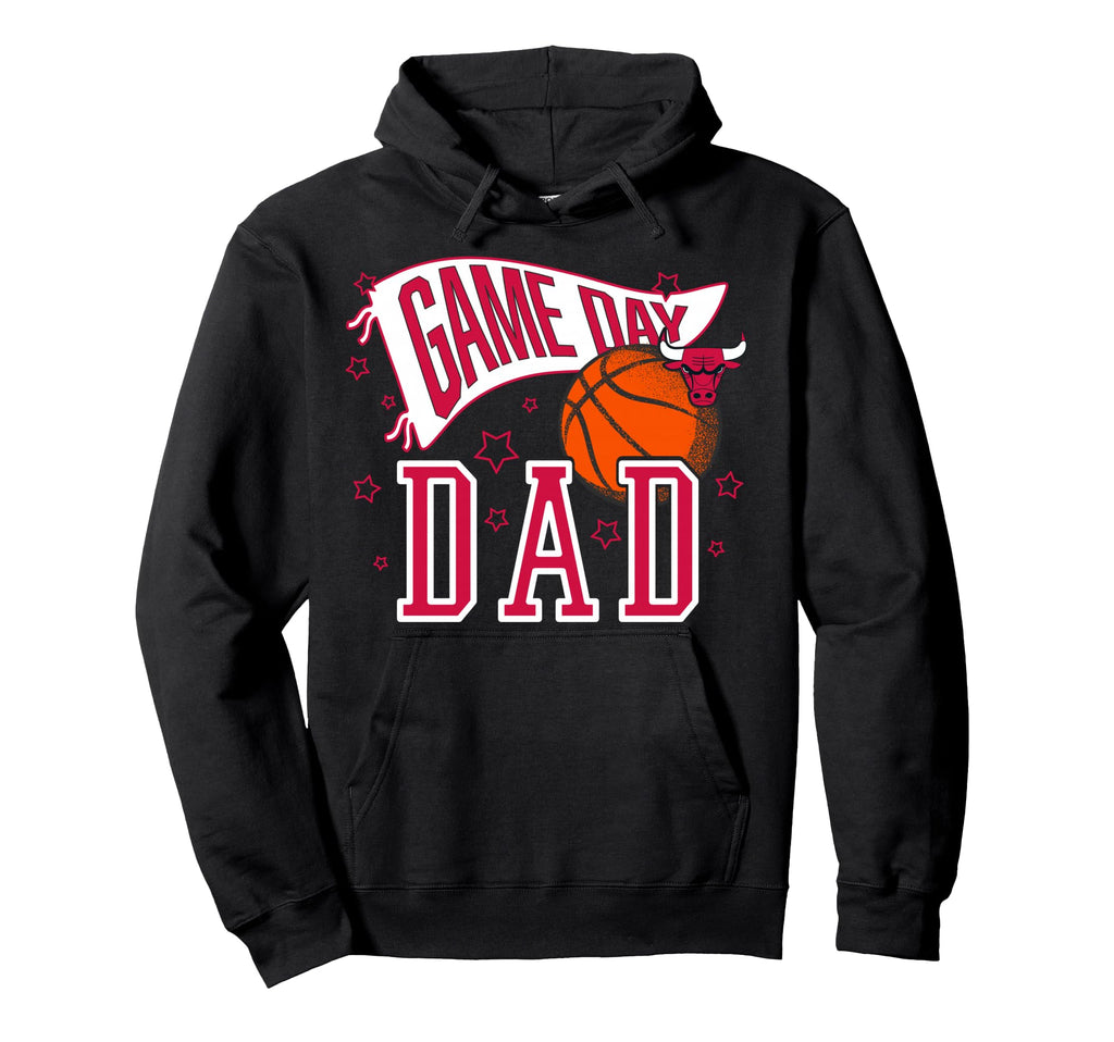 Nba Chicago Bulls Fathers Day Pennant Hoodie - Novelty Apparel Men Women - T-Shirt, Sweatshirt, Hoodie