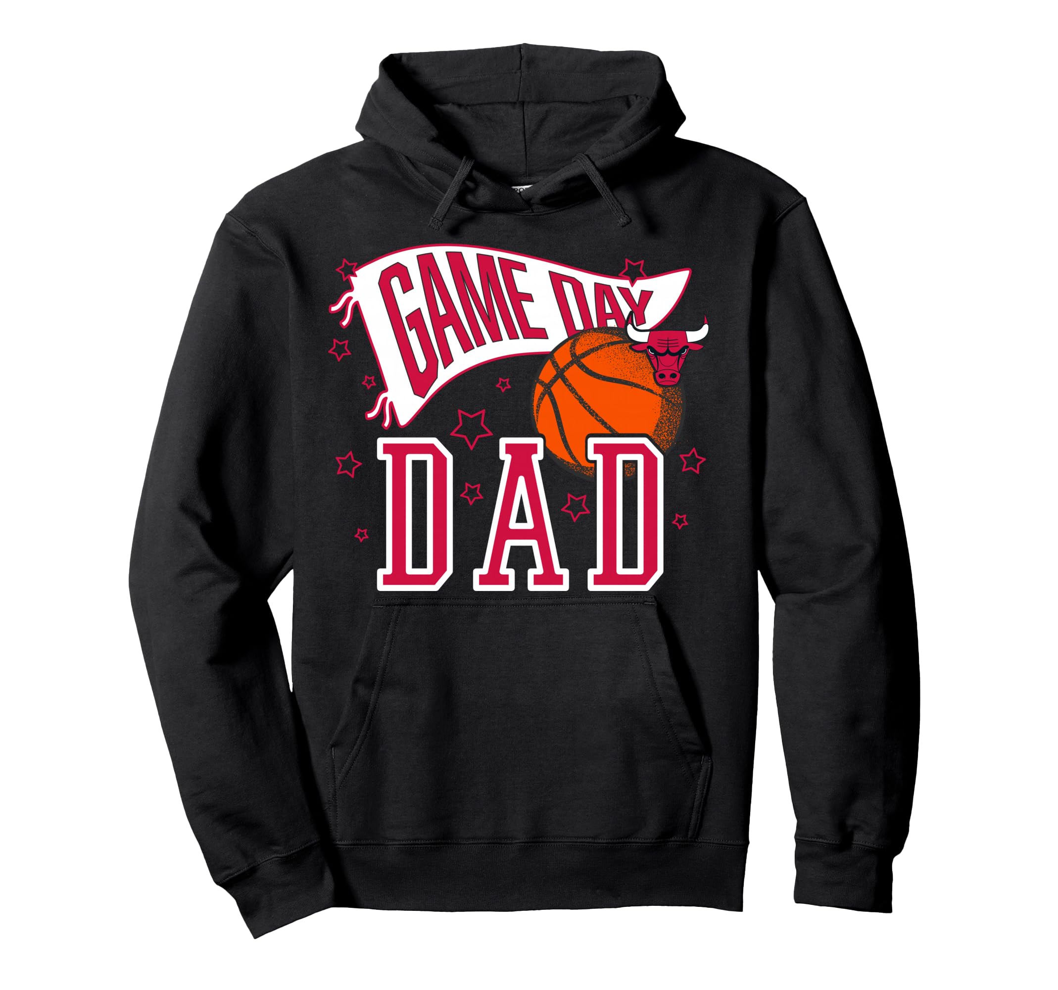 Nba Chicago Bulls Fathers Day Pennant Hoodie - Novelty Apparel Men Women - T-Shirt, Sweatshirt, Hoodie