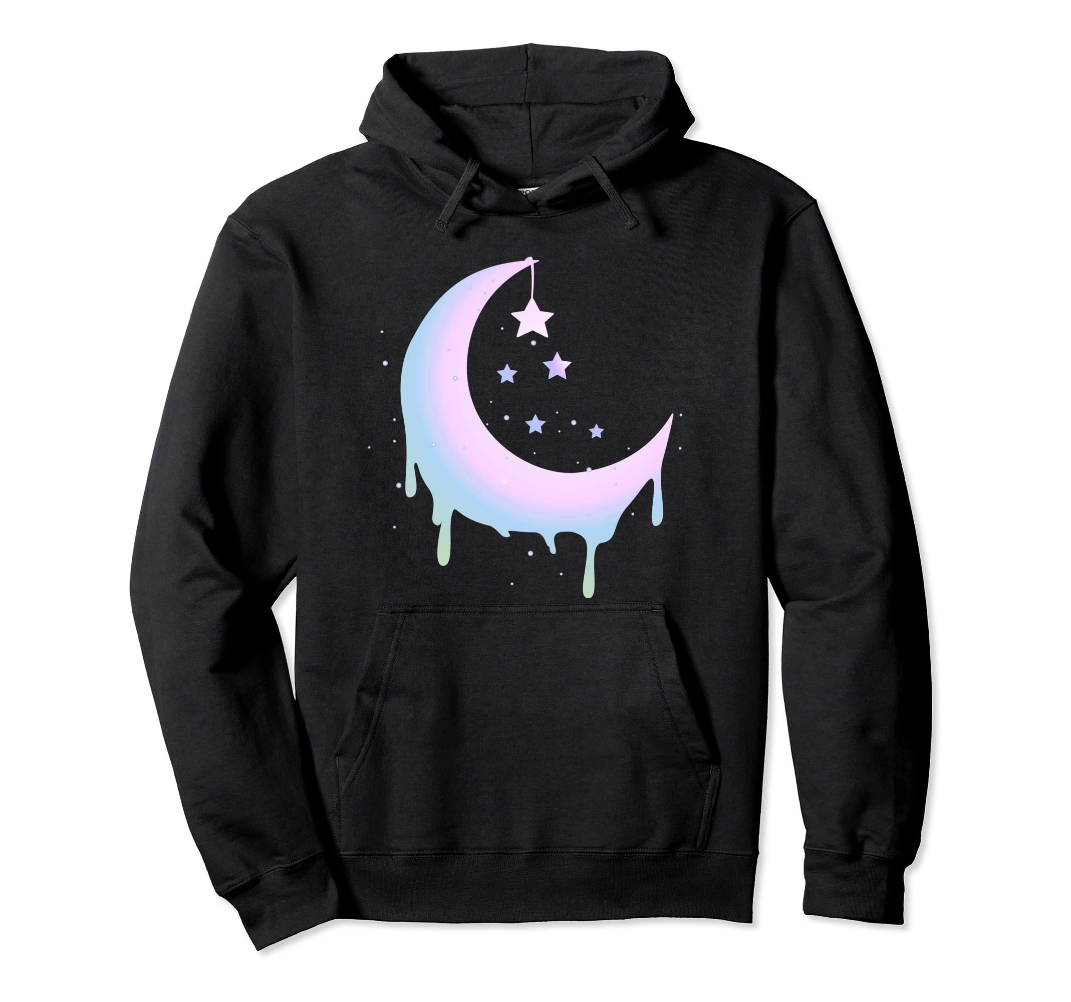 Pastel Moon Goth Vaporwave Hoodie - Aesthetic Graphic Unisex - T-Shirt, Sweatshirt, Hoodie