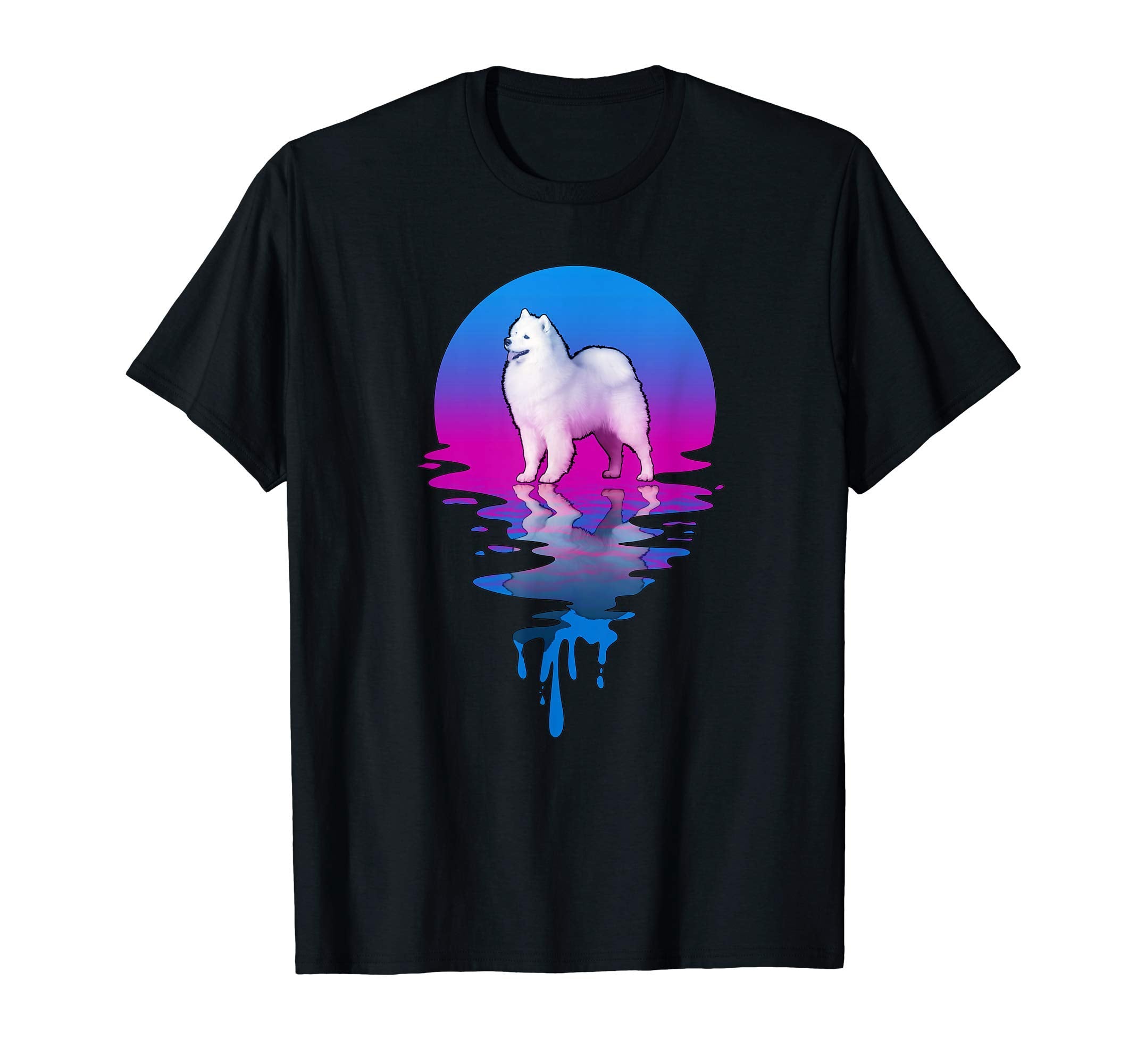 Sunset Samoyed T-Shirt - Unique Graphic Unisex - T-Shirt, Sweatshirt, Hoodie